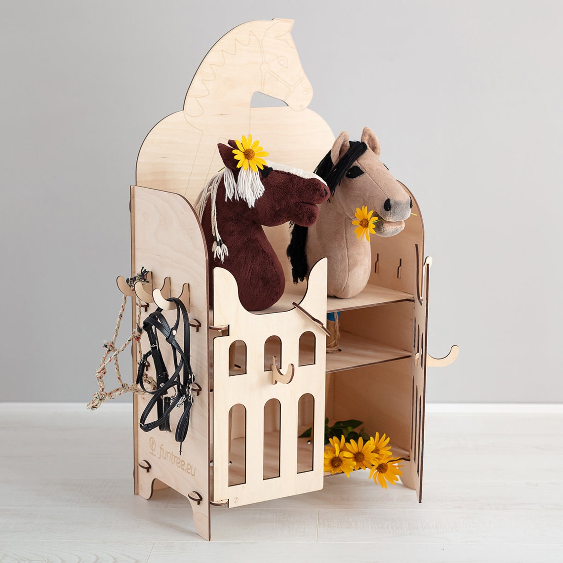 Handmade Wooden Stable for 2 Hobby Horse Stick Horses. Etsy