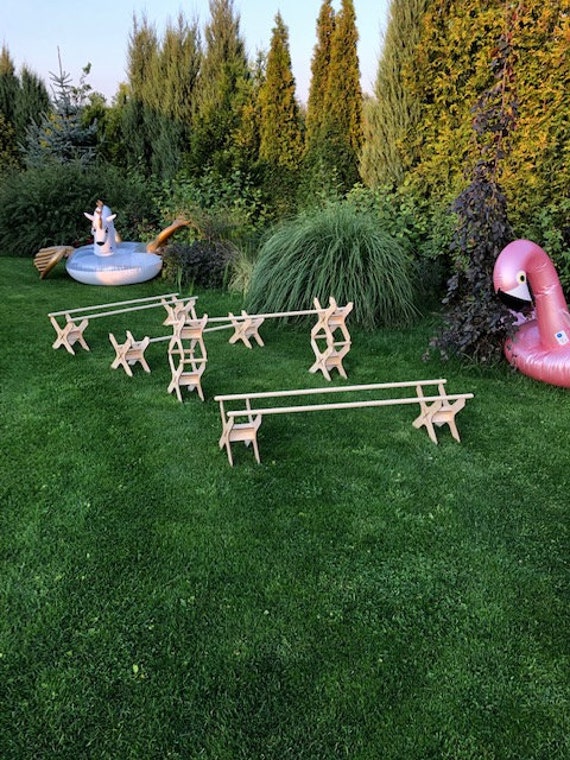 Hobby Horse Accessoire Hoofly Hobby Horse Obstacles - Hayons De Cheval Pour Enfants / Kit Avec Accessoires Hobby Horse