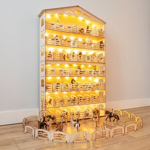 Présentoir Maison Schleich Pour Figurines – Modèle Vintage Rare – Occasion