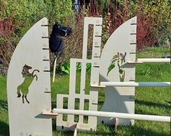 Jeu Moteur Hobby Horsing Kit Obstacles Hobby Horse Hoofly - 2 Sauts En Pente 1 Cavaletti - Pour Enfants Obstacles Bois MDF Jeu Moteur Hobby Horsing Kit Obstacles Hobby Horse Hoofly - 2 Sauts En Pente 1 Cavaletti - Pour Enfants Obstacles Bois MDF