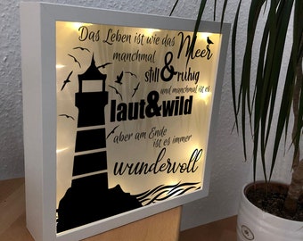 Plot file / cutting file "Life is like the sea..." - for Ikea RIBBA and SANNAHED frames