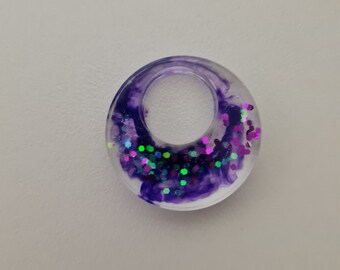 Your individual round chain pendant made of epoxy resin