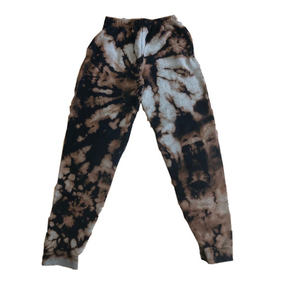black acid wash sweatpants