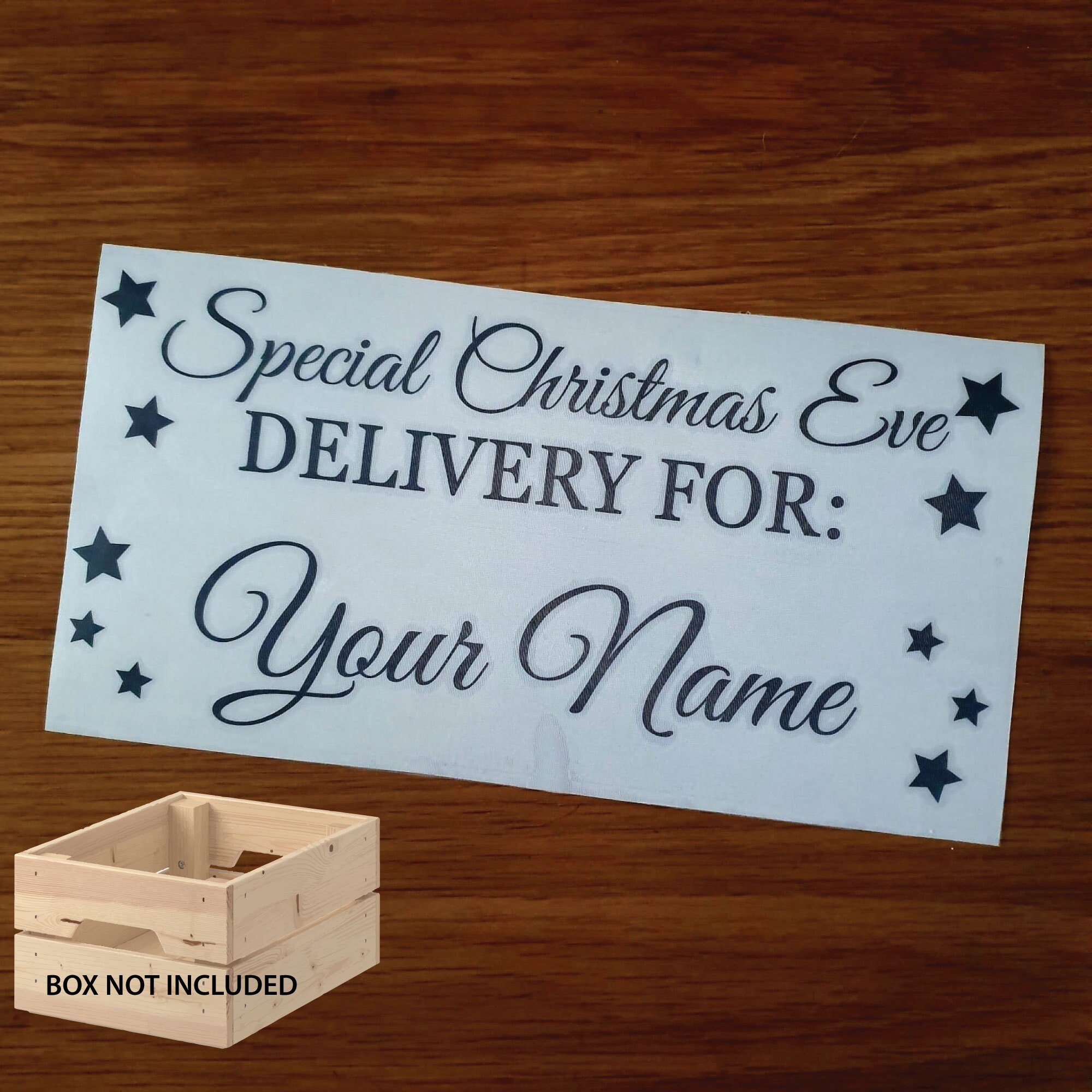 Christmas Eve Gift Box Personalised Christmas Vinyl Decal | Etsy