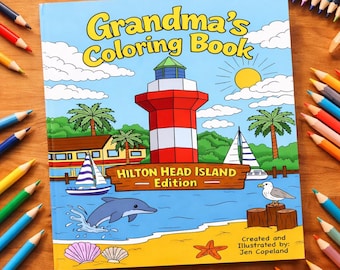 Grandma's Coloring Book: Hilton Head Island | Easy Coastal Scenes for Seniors