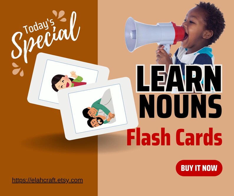 Megaphone Flash Card.pdf Ultimate Flashcards Printable Digital for Kids Homeschool Practice ...