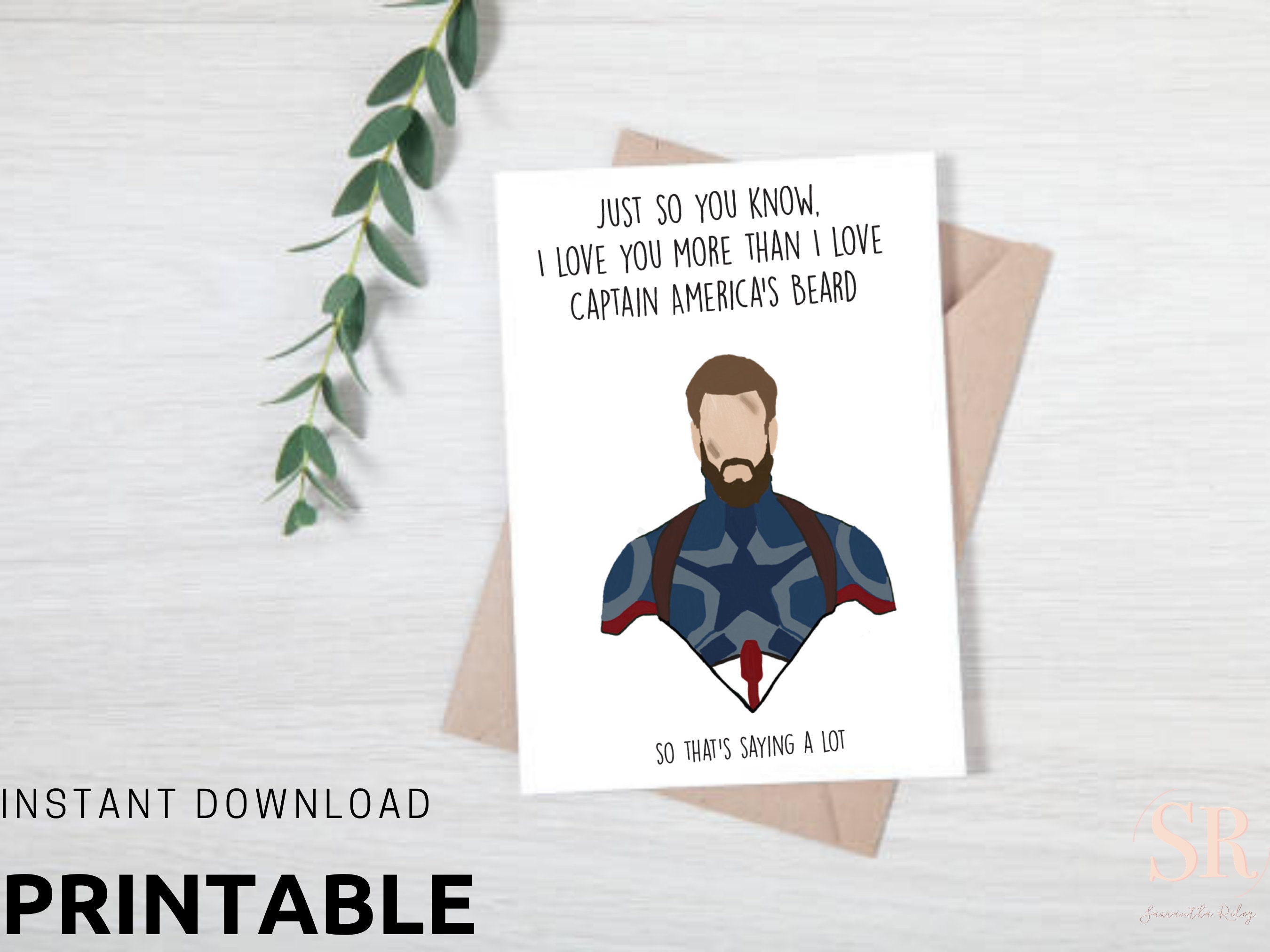 Captain America Birthday Card Love Card Marvel Anniversary - Etsy