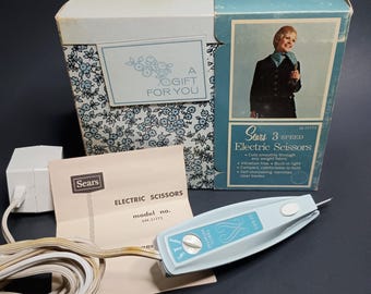 Vintage Sears elektrisk sax med 3 hastigheter 344.21772 tygskärare