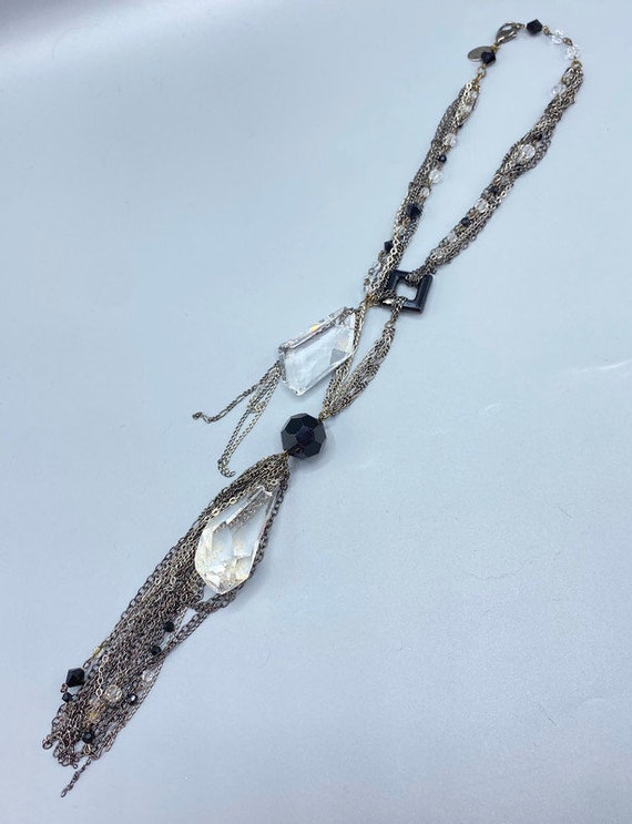 Dramatic Vintage 1980's Erickson Beamon Chain Choker Necklace 2