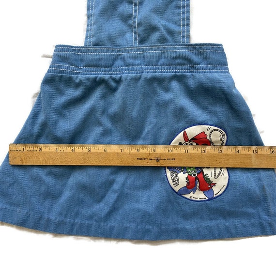 1973 Walt Disney Co. girls overall skirt - image 7