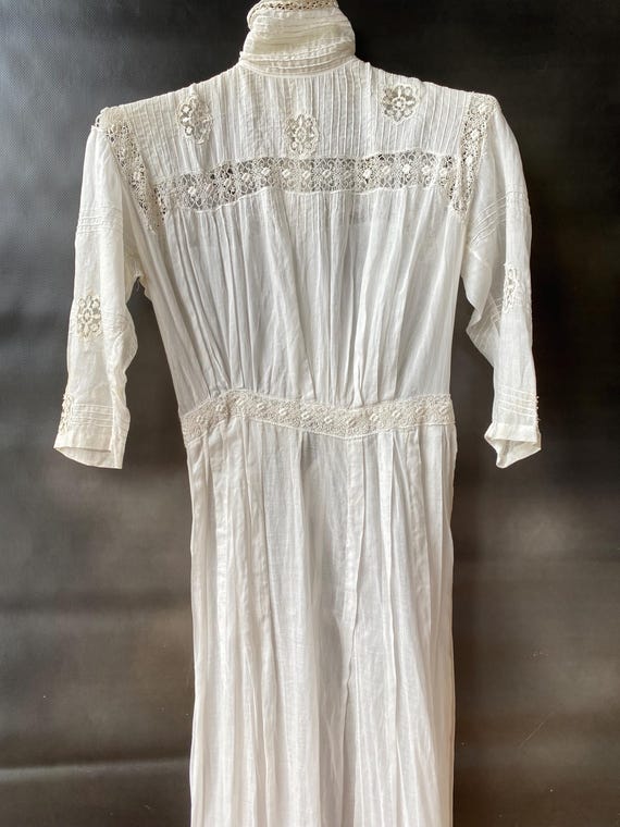 sheer muslin dress Antique Edwardian Sheer Muslin Lawn Dress Perfect for a Wedding Dress, Good  Condition Bridal Gown, Empire Waist, Bridgerton Style