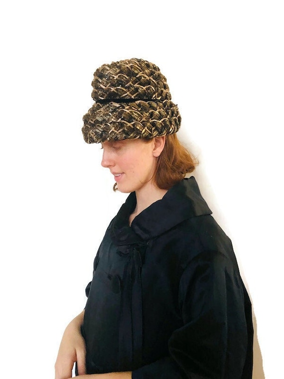 Vintage Marche’ hat, 1960’s,,made in Italy. Vintage 1960s Italian TOSCANO Ermine Fur Felt Hat - Cream  main image 4