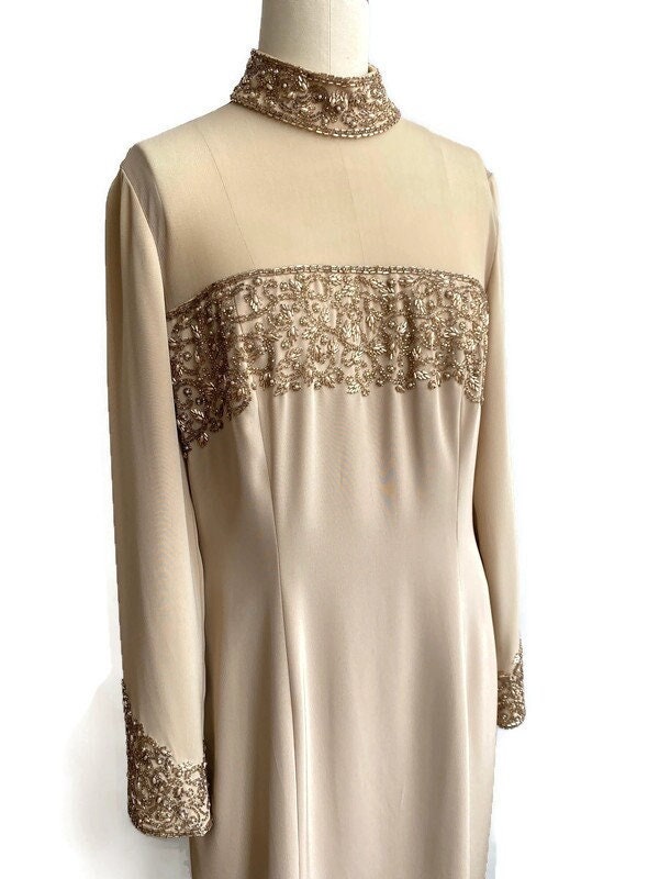 Pale Gold Dress - Etsy Australia