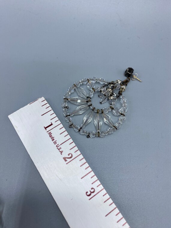 1980's Erickson Beamon Bib Necklace With Matching Earrings Crystal