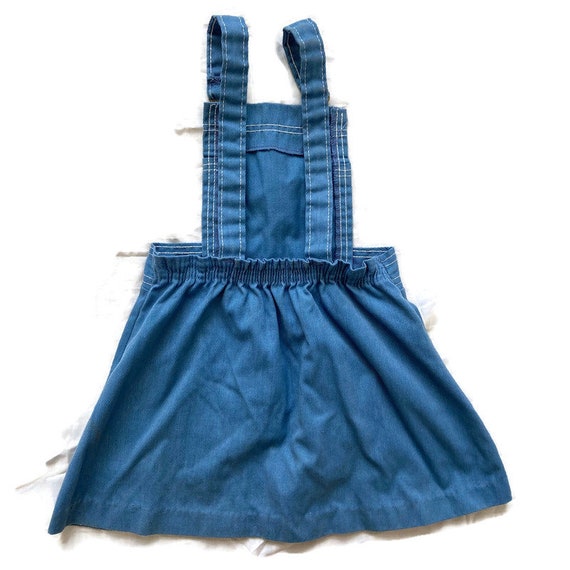 1973 Walt Disney Co. girls overall skirt - image 3