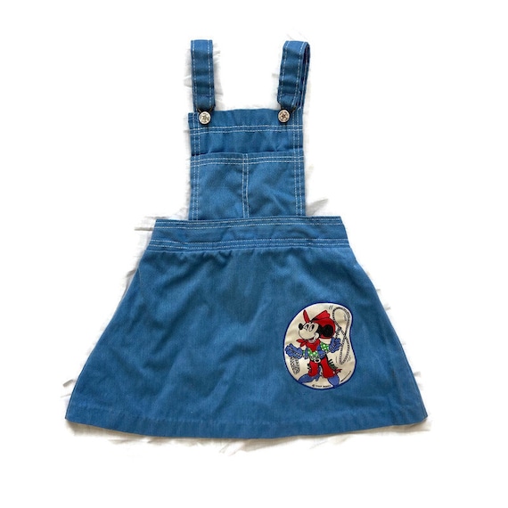 1973 Walt Disney Co. girls overall skirt - image 1