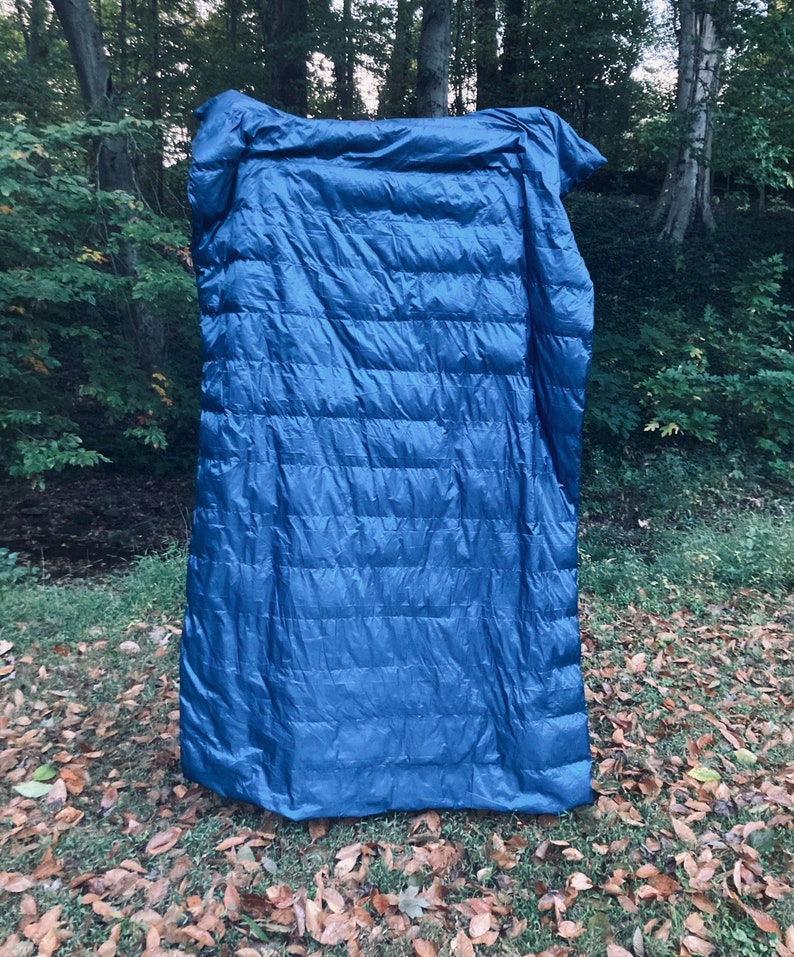 Extralong Outdoor Down Quilt for Camping Recycled Polyester, 850 FP
