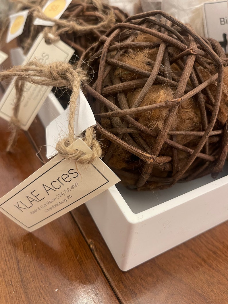 Alpaca Fiber Bird Nesting Ball - Etsy