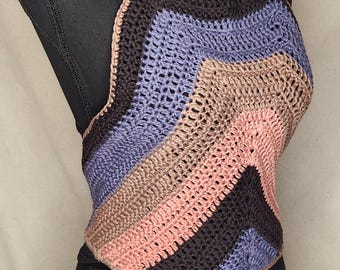 Boho Cotton-Bamboo Halter Top|Crochet Crop Top