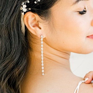 String diamond shop earrings