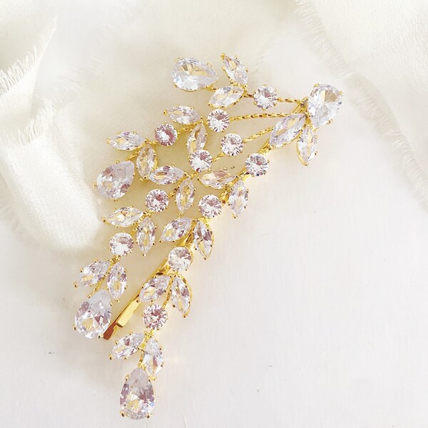Diamond Hair Clip Etsy