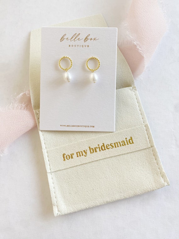 For My Bridesmaid Jewelry Bag Bridesmaid Gift Baggie Bridal Party Gift Bridesmaid Gift Bag Bridesmaid Thank You Bridesmaid Proposal Etsy UK
