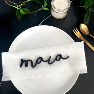 Segnaposto per matrimonio con nome personalizzato Segnaposto 3D personalizzati Segnaposto con nome stampato in 3D per matrimonio Ritagli con nome personalizzati per tavolo