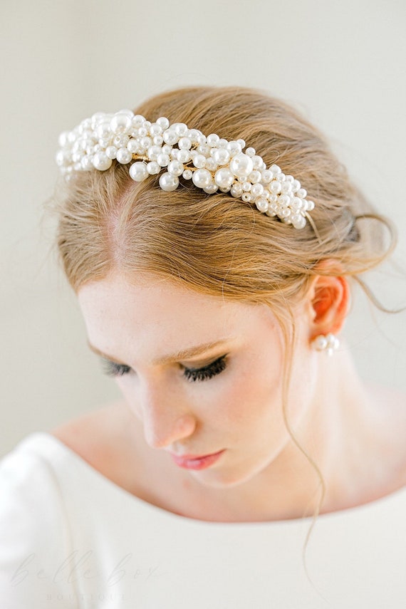 Cerchietto Sposa Con Strass E Cristalli - Coroncina Elegante Per Matrimonio E Occasioni Speciali - Foto 6