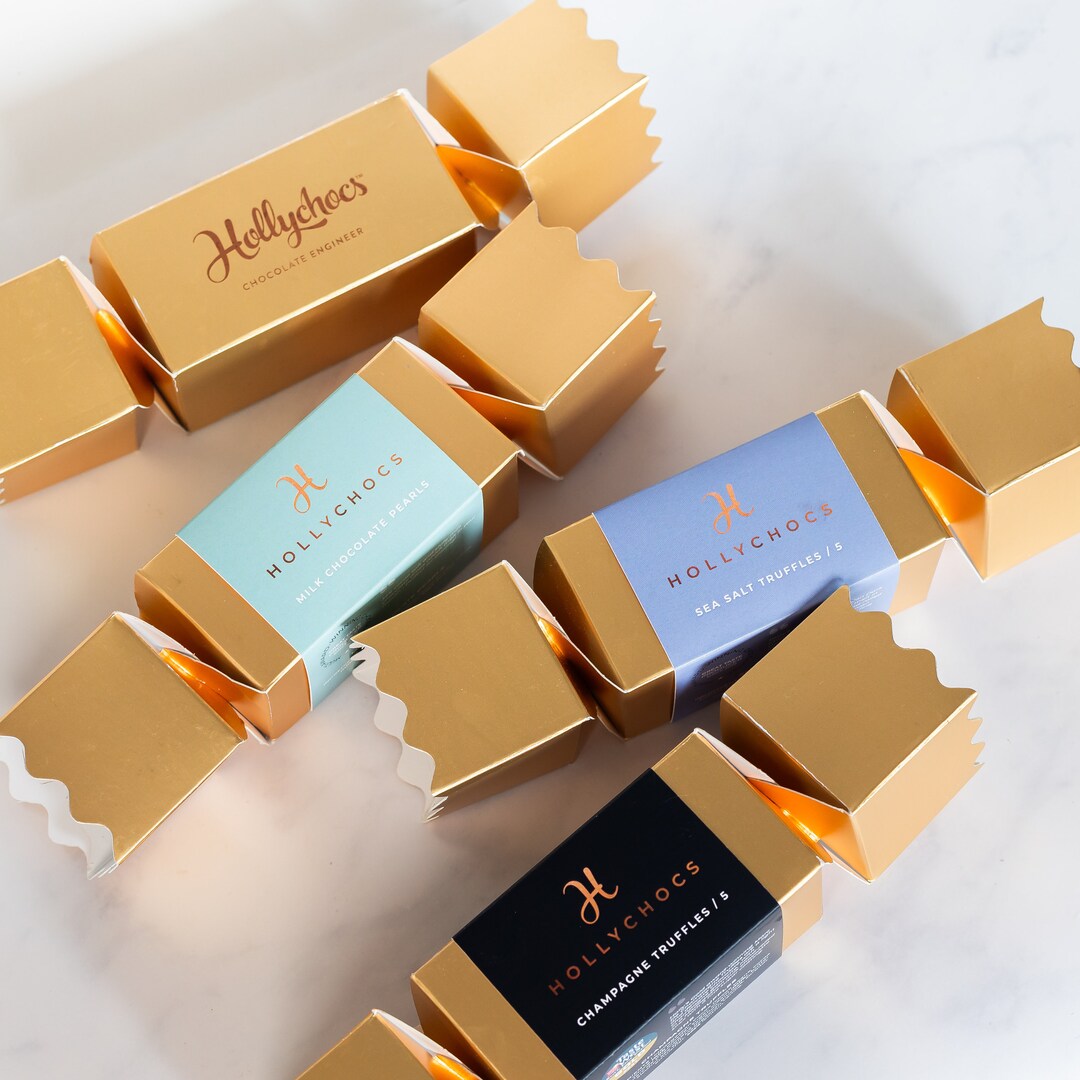 Luxury Chocolate Christmas Crackers set of 4 Etsy