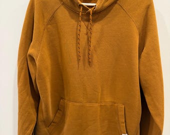 Mens Burnt Orange DSG Pullover Hoodie Sweatshirt Size Large
