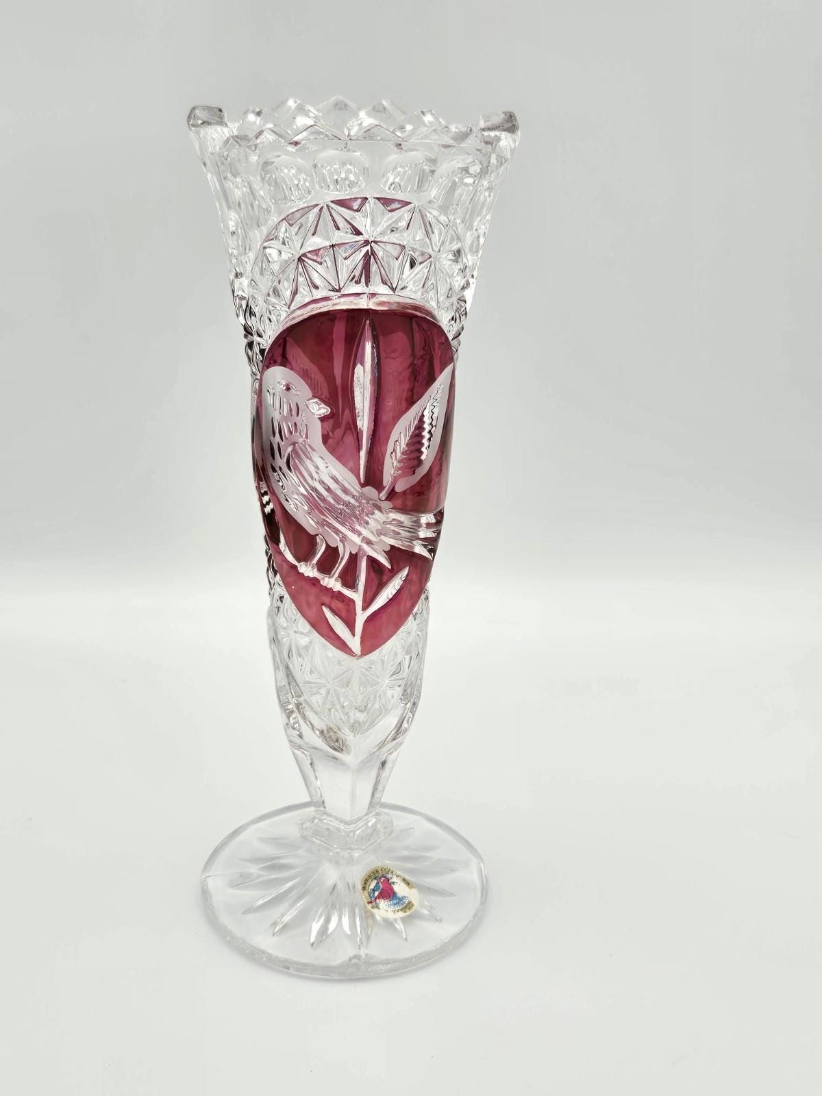 Hofbauer German Red Bird Crystal - Etsy