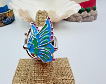 Vintage Avon Butterfly Ring Watch
