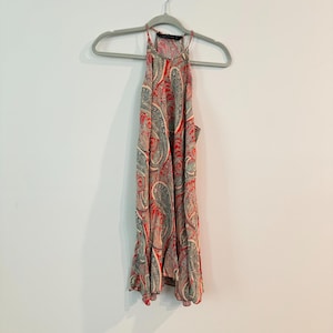 Zara Paisley Midi dress Size Medium image 1