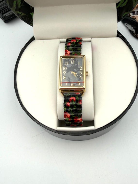 Vintage Isaac Mizrahi Live Roses Watch
