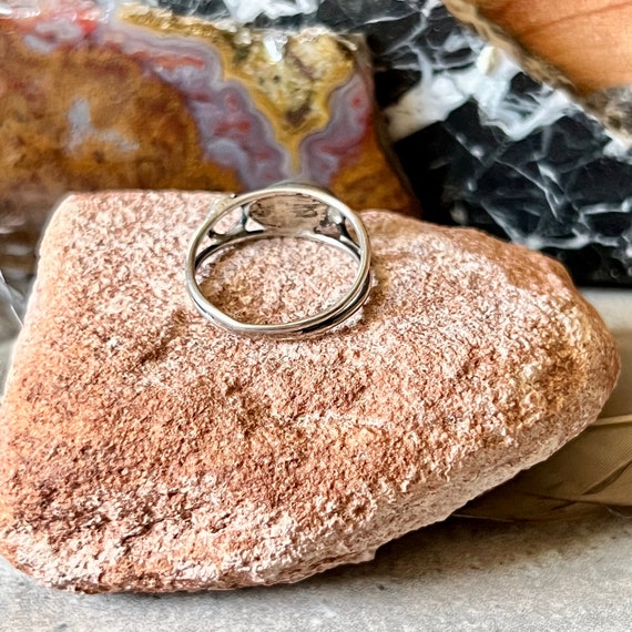 Abalone Shell Ring, Boho Jewelry, Art Deco Jewelr… - image 7