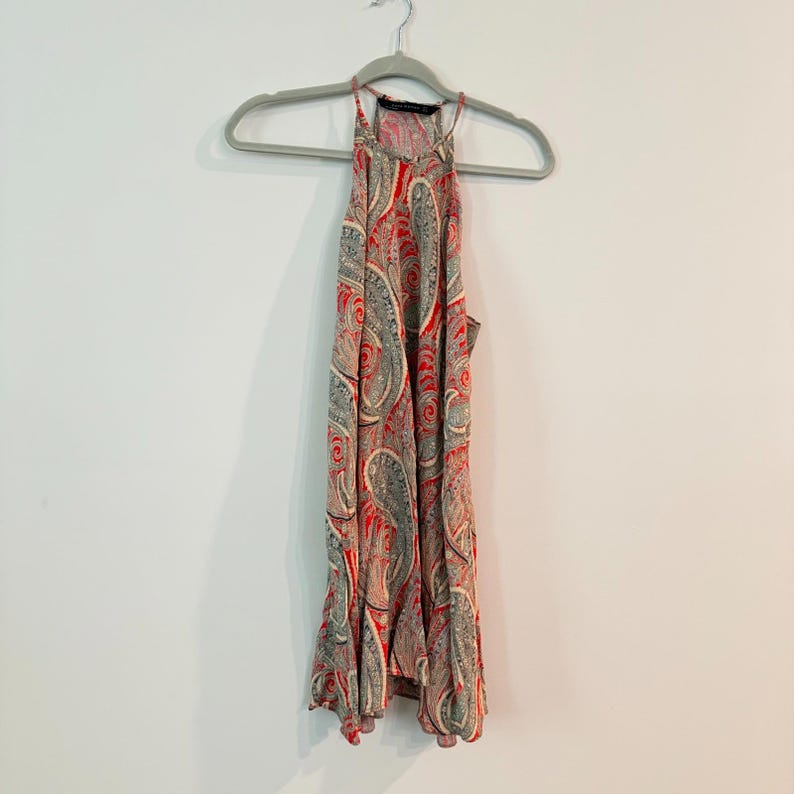 Zara Paisley Midi dress Size Medium image 8