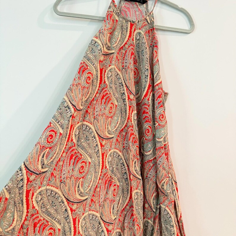 Zara Paisley Midi dress Size Medium image 6