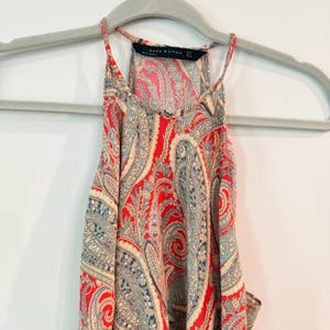 Zara Paisley Midi dress Size Medium image 4