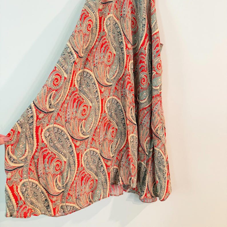 Zara Paisley Midi dress Size Medium image 3