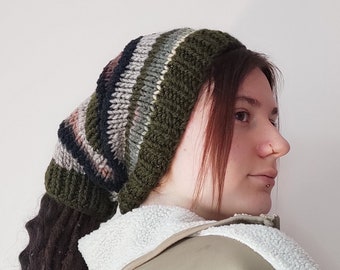 Bonnet « Dark forest » / Bonnet fait main pour dreadlocks