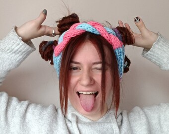 Pleciona opaska akrylowa: akcesorium do dredów