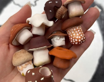 Perle champignon pour dreadlocks/ Perles champignon/ Perles inspirées de la nature