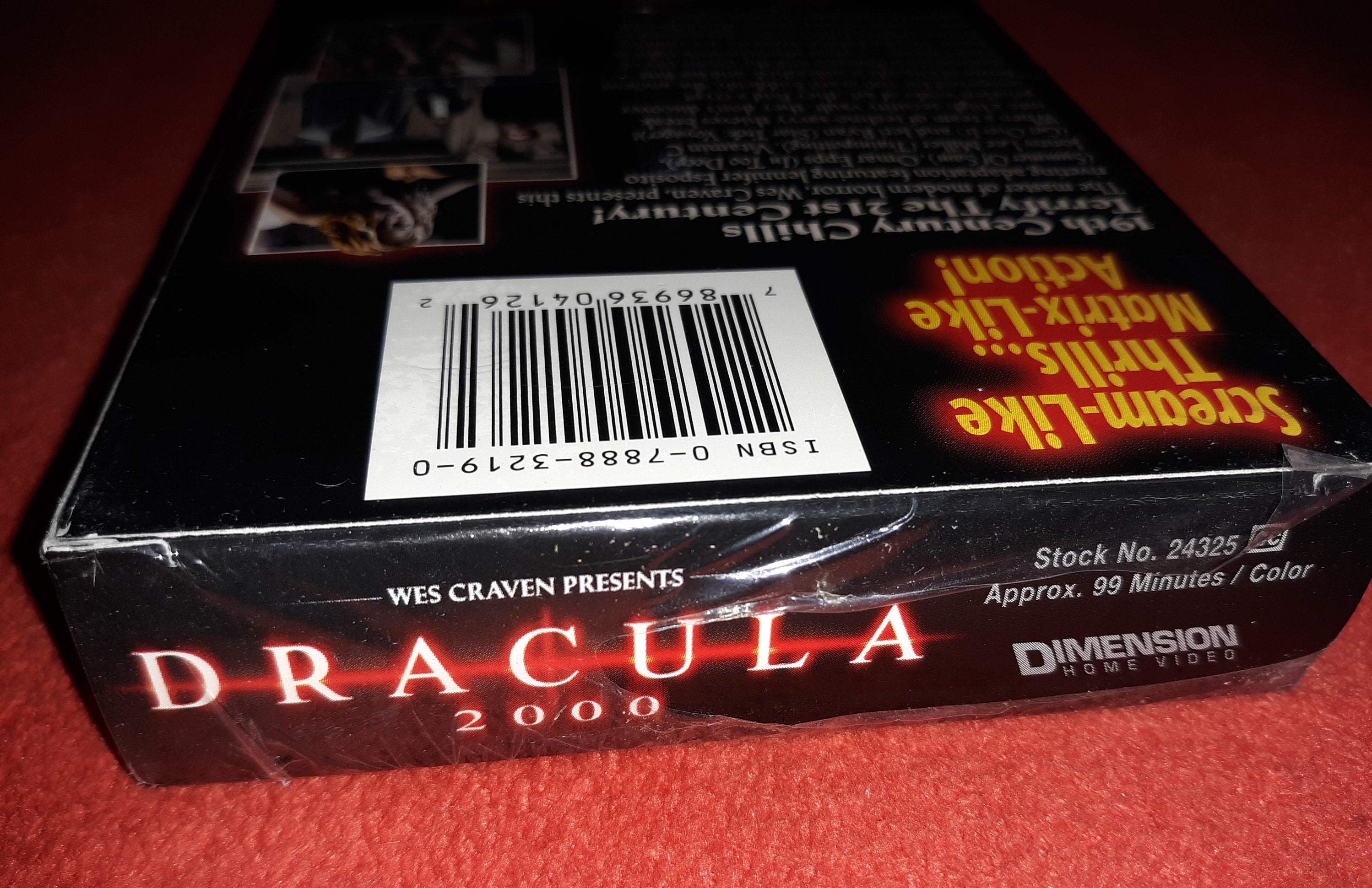 Dracula 2000 VHS Wes Craven Presents Vintage Movie 95 Sealed Etsy