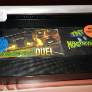 DUEL vhs Thriller tnt Joe Bob Briggs Monstervision televised episode rare vintage movie