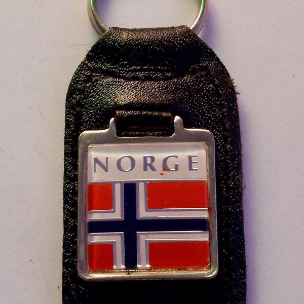 Key Ring Fob National Flag Emblem - Norway