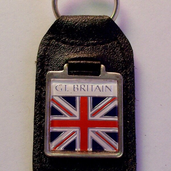 Key Ring Fob National Flag Emblem - Great Britain - UK