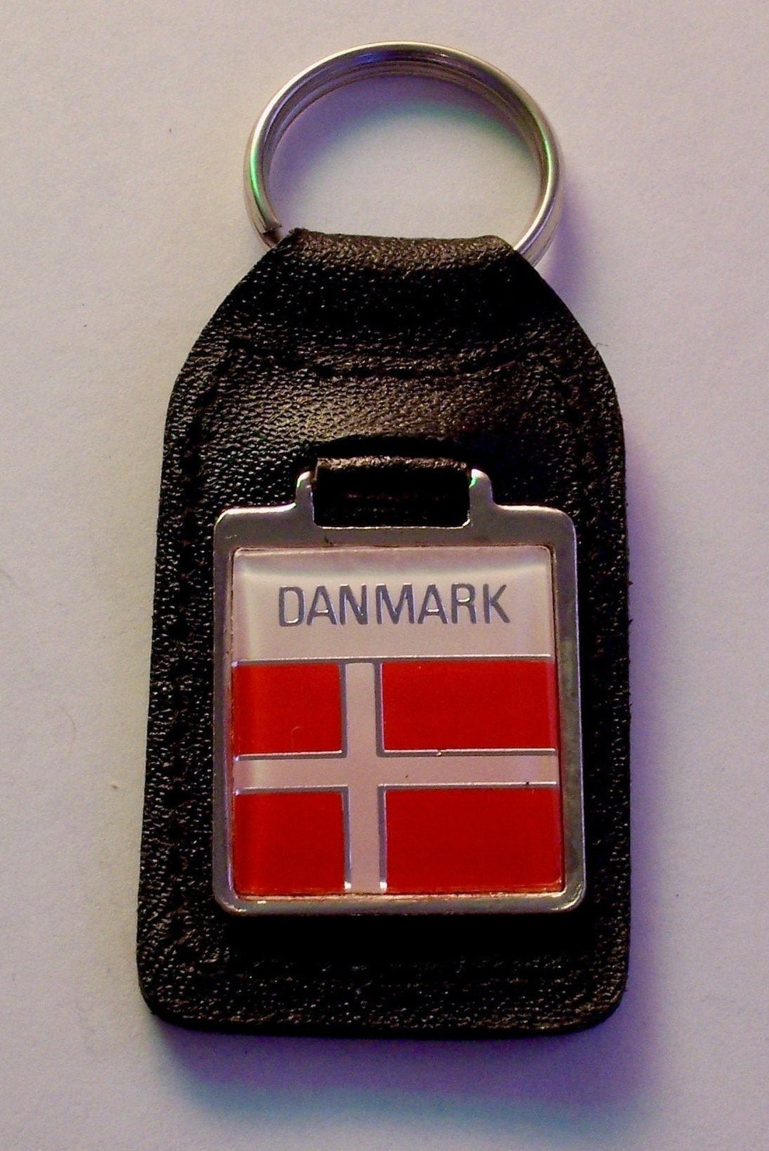 Key Ring Fob National Flag Emblem - Denmark - Etsy