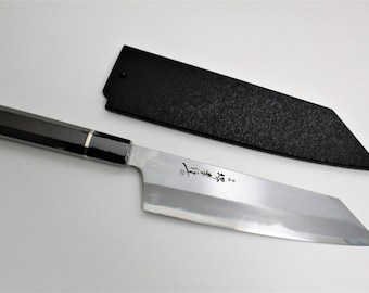Japanese Kengata Gyuto Homura SP with Saya 225mm (8.8") - Aoniko (Blue Steel #2) Japanese Chef Knife Kitchen Knife Made in Japan
