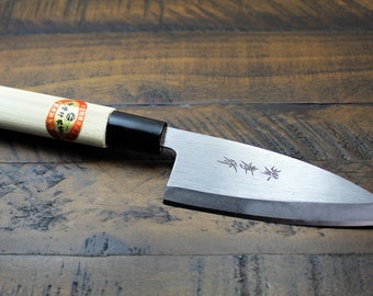 Japanese Deba Knife / Small Deba Knife/ Ajikiri Knife  120mm High Carbon Steel Kitchen Knife Made in Japan