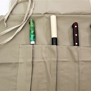 Japanese Chef Knife Roll: Canvas Carry Bag for 4 Knives